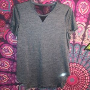 🏃 Gray Danskin Now Exercise T-Shirt